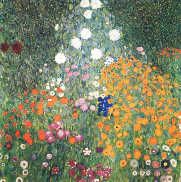 Fleur Garden Gustav Klimt Peinture à l'huile